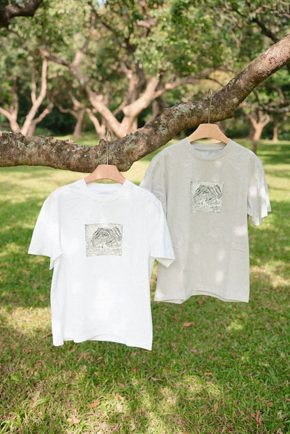 JL Ride the Waves T-Shirt - Khaki Grey