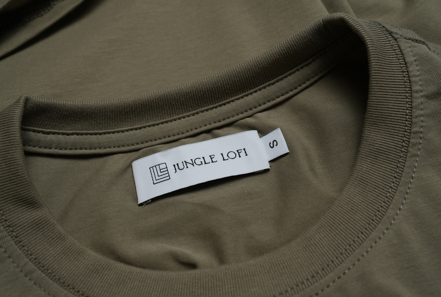 Jungle Lofi Embroidery logo S/S Tee - Olive