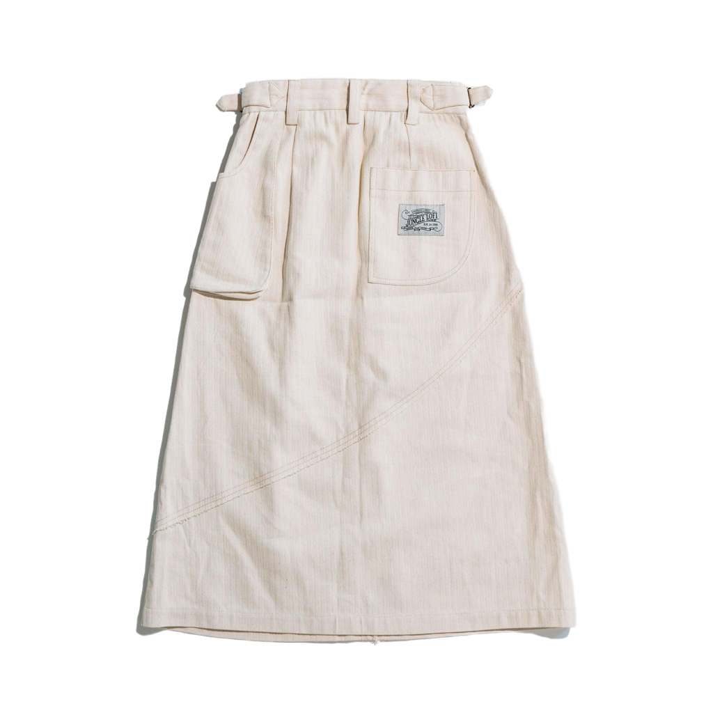 Jungle Lofi Vintage Label Skirt - Ivory