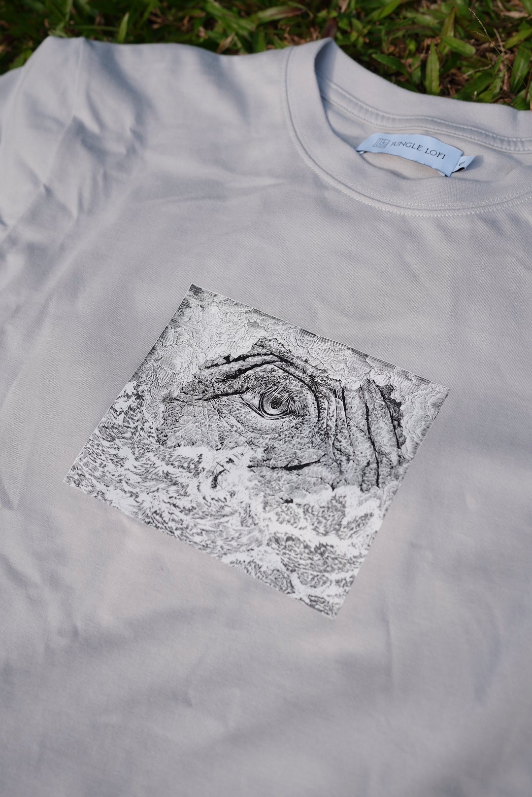 JL Ride the Waves T-Shirt - Khaki Grey