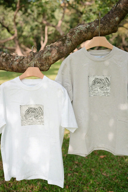 JL Ride the Waves T-Shirt - Khaki Grey