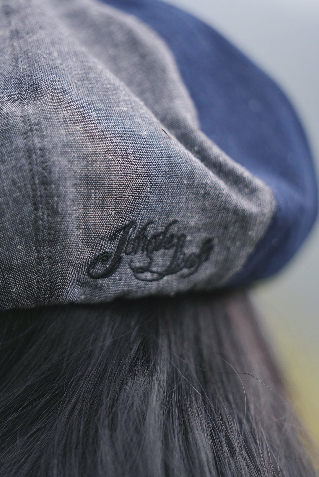 Jungle Lofi Vintage Label Hat - Denim Dark Blue Patch Work