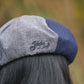 Jungle Lofi Vintage Label Hat - Denim Dark Blue Patch Work