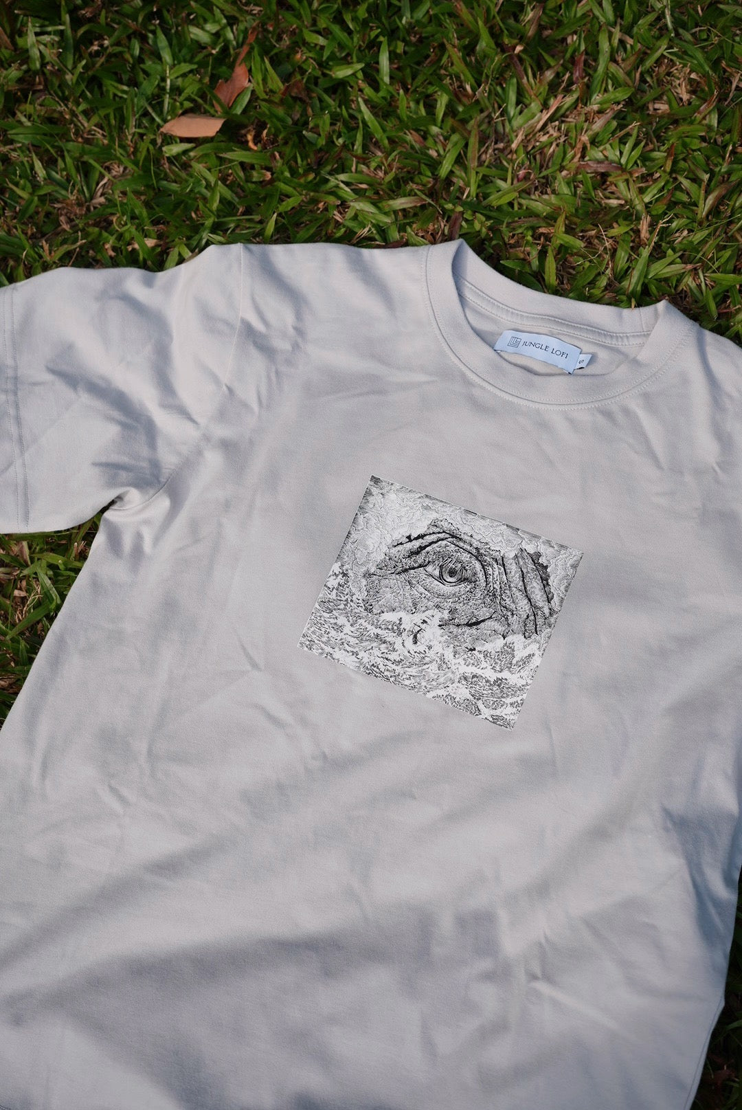 JL Ride the Waves T-Shirt - Khaki Grey