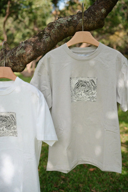 JL Ride the Waves T-Shirt - Khaki Grey