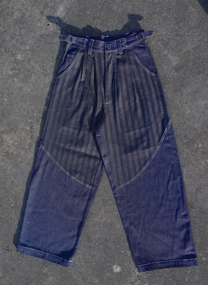 Jungle Lofi Vintage Label Work Pants - Redline Indigo Denim