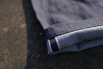 Jungle Lofi Vintage Label Work Pants - Redline Indigo Denim