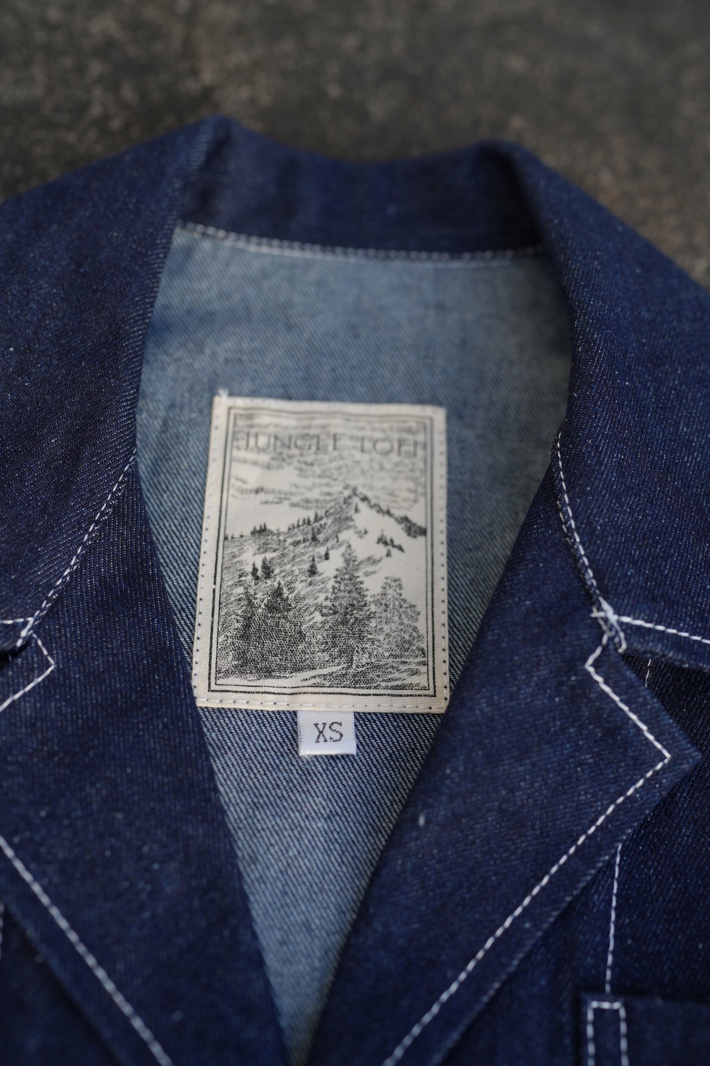 Jungle Lofi Vintage Label Jacket - Indigo Denim