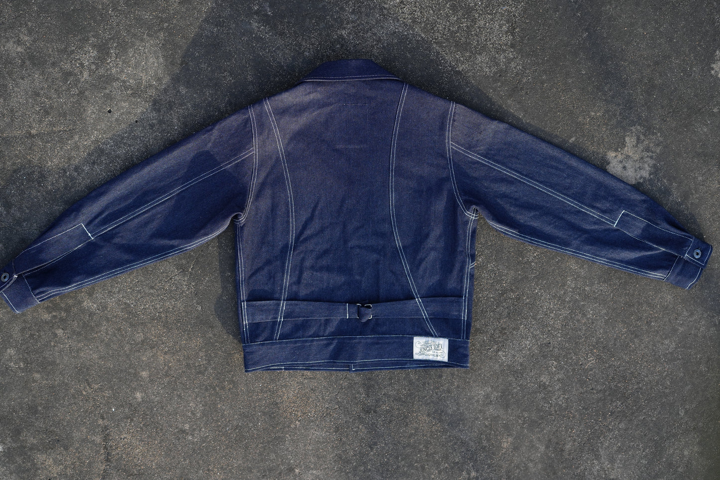 Jungle Lofi Vintage Label Jacket - Indigo Denim