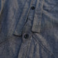 Jungle lofi Vintage Label Long Shirt -Dark Blue Denim