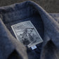 Jungle lofi Vintage Label Long Shirt -Dark Blue Denim