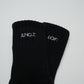 Jungle Lofi Logo Socks (Set of 2 pairs) - Black/ White