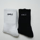 Jungle Lofi Logo Socks (Set of 2 pairs) - Black/ White