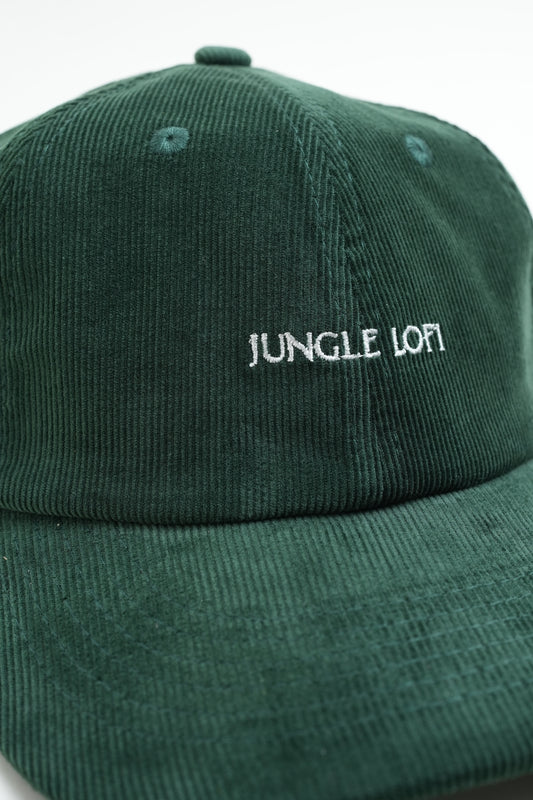 Jungle Lofi  Logo Corduroy Cap - Cedar green