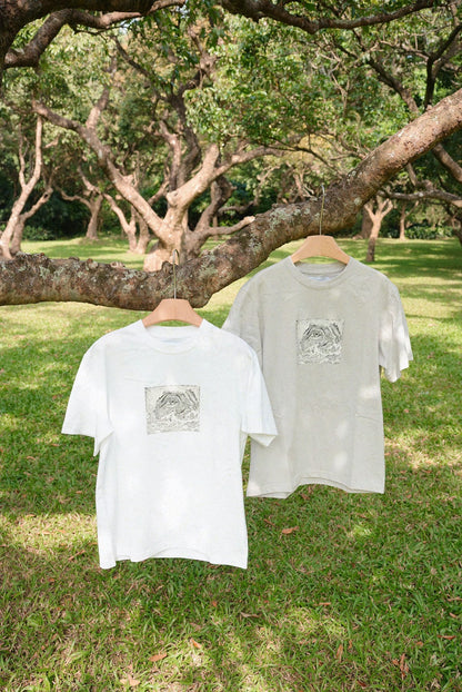 JL Ride the Waves T-Shirt - Khaki Grey