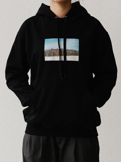 Jungle Lofi X Sharon Salad Hoodie - The Snowfield (Black)