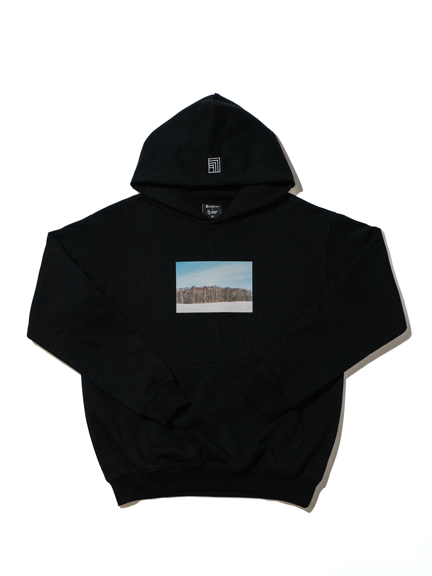 Jungle Lofi X Sharon Salad Hoodie - The Snowfield (Black)