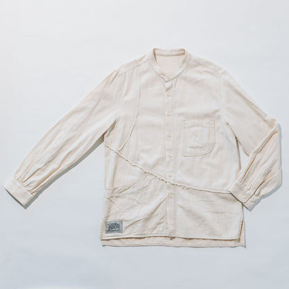 Jungle lofi Vintage Label Worker Shirt - Ivory