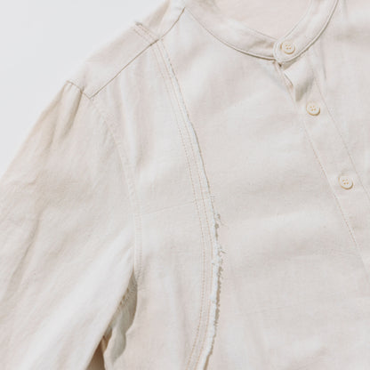 Jungle lofi Vintage Label Worker Shirt - Ivory