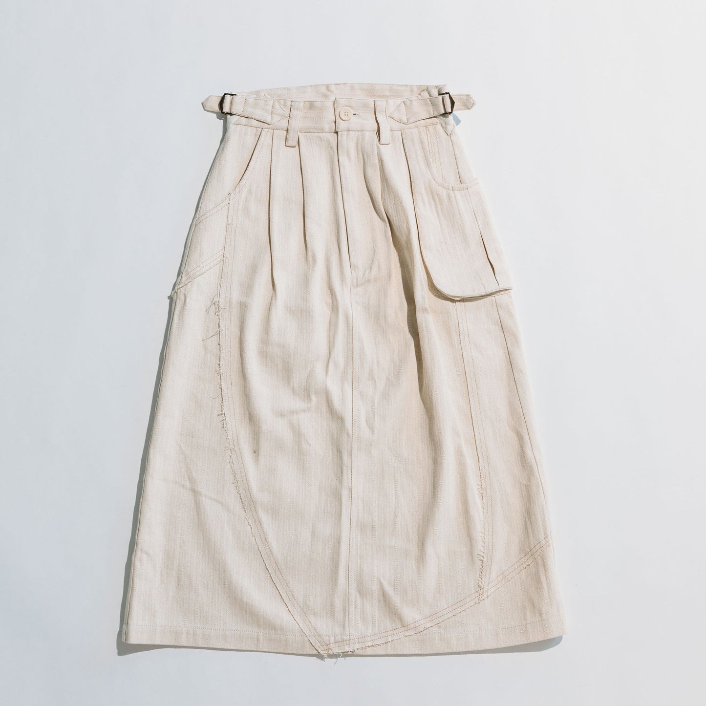 Jungle Lofi Vintage Label Skirt - Ivory