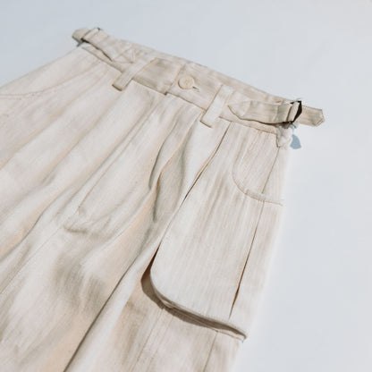 Jungle Lofi Vintage Label Skirt - Ivory