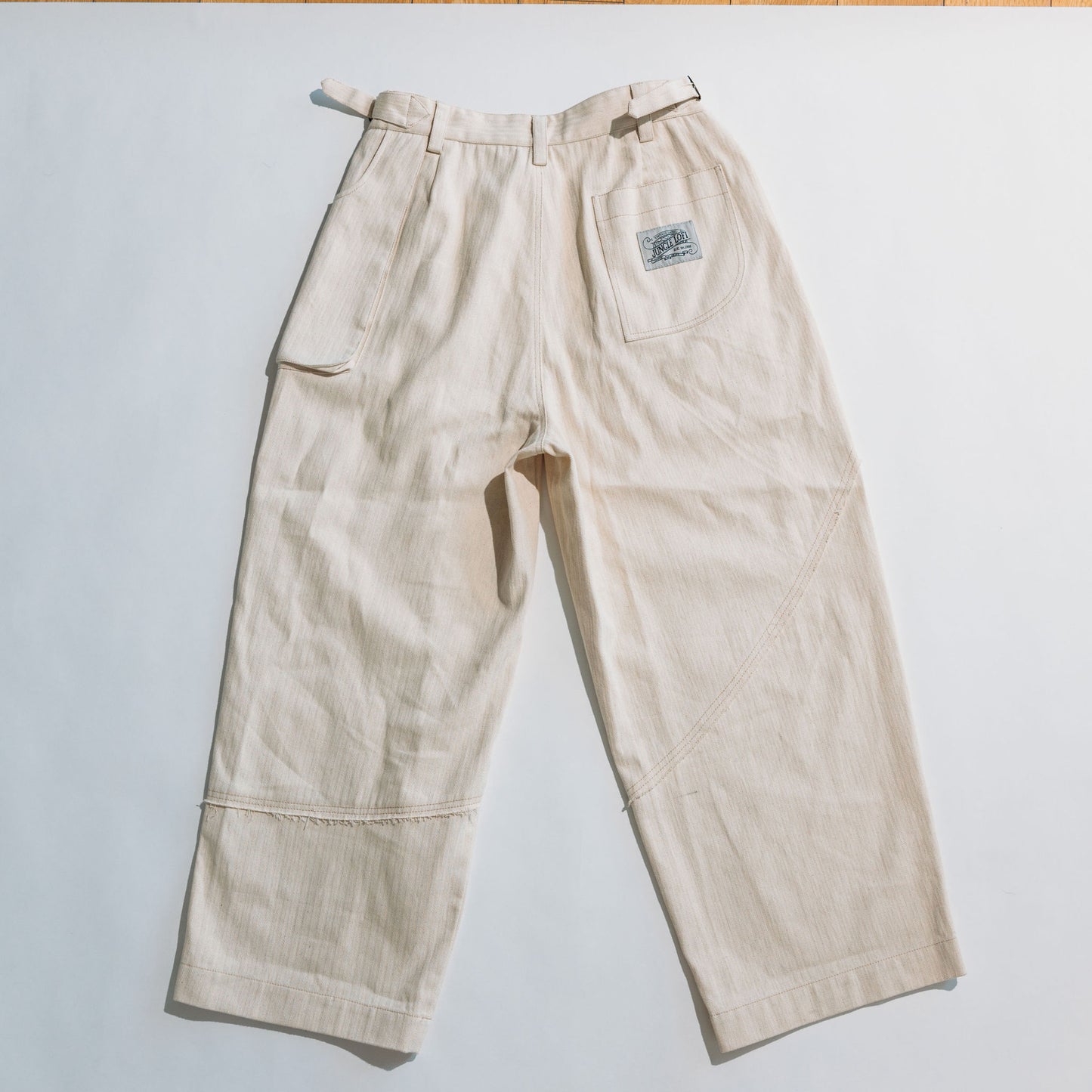 Jungle Lofi Vintage Label Work Pants - Ivory