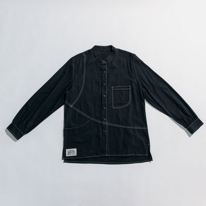 Jungle Lofi Vintage Label Worker Shirt - Black