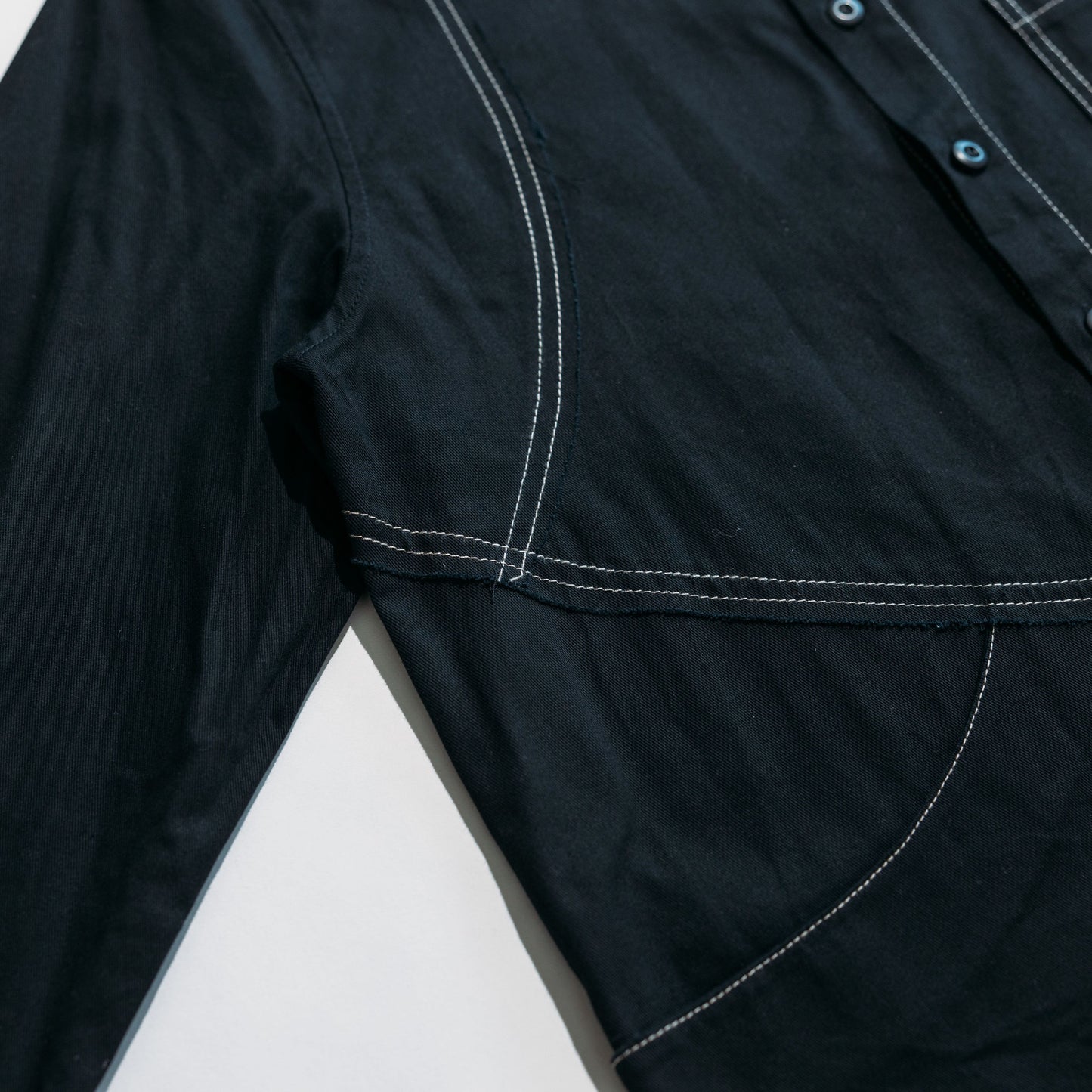 Jungle Lofi Vintage Label Worker Shirt - Black