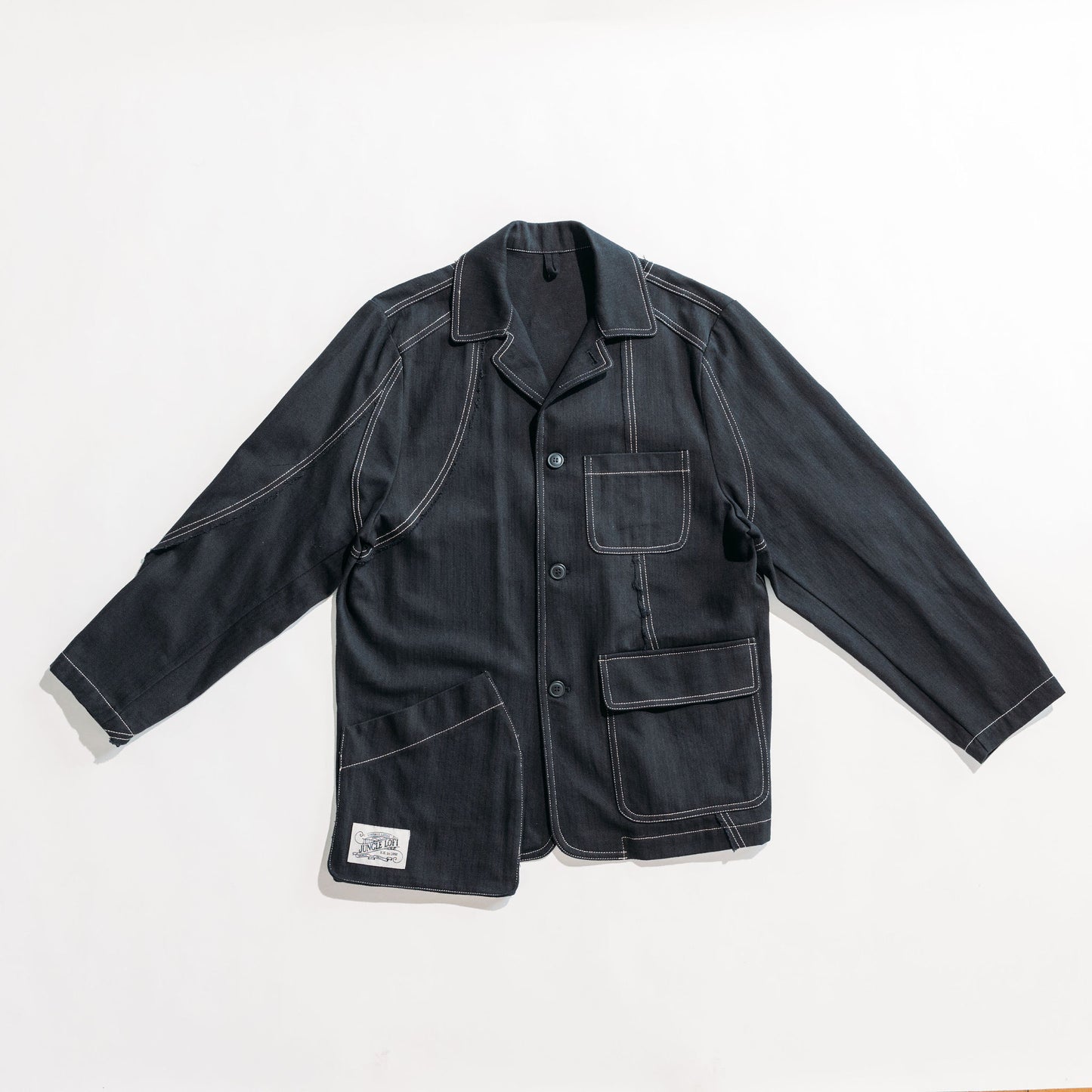 Jungle Lofi Vintage Label Jacket - Black