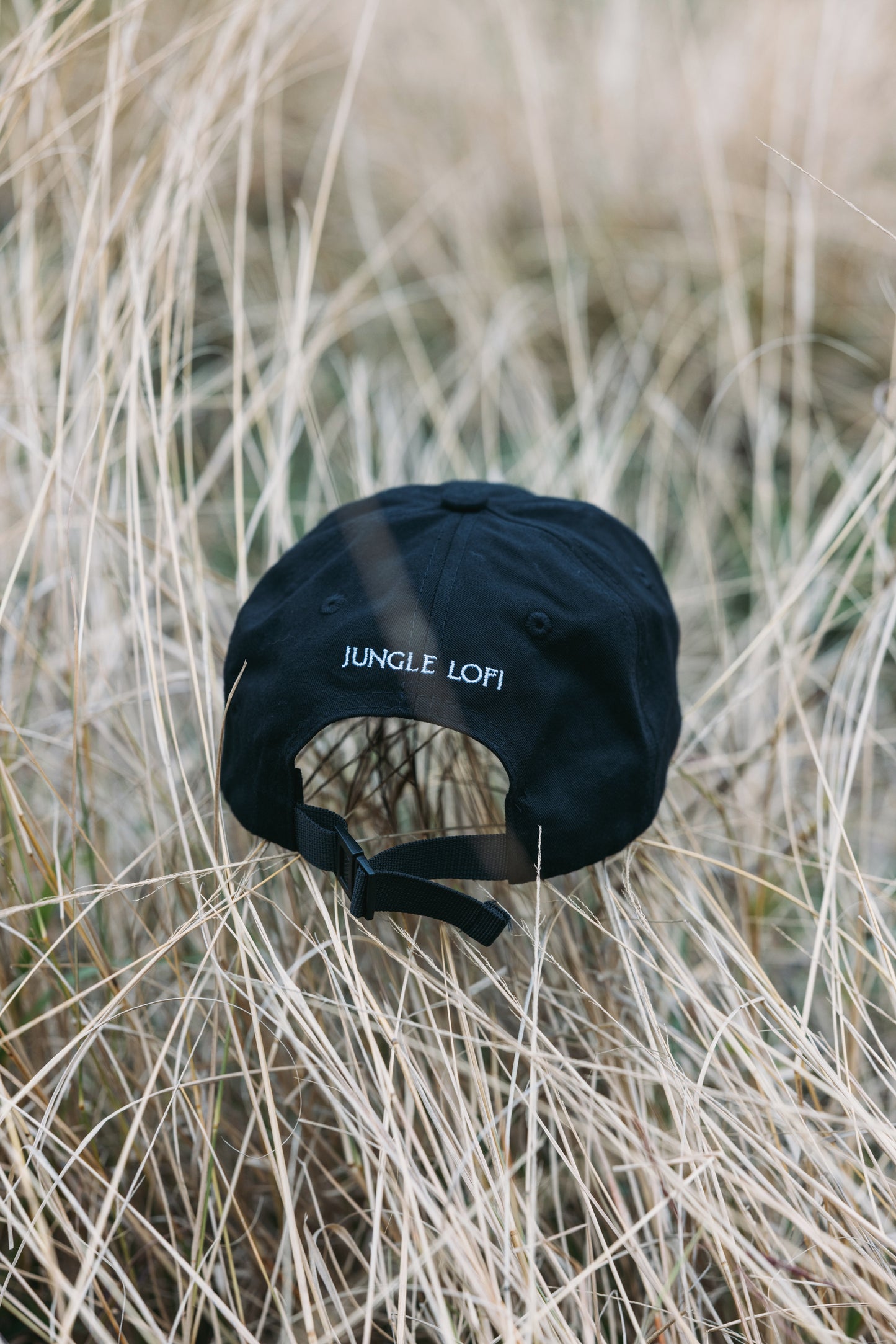 Jungle Lofi Embroidered Logo Cap - Black